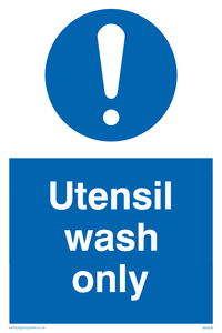 MH206: utensil wash only