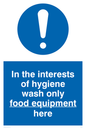 MH210: Wash only food equipment here