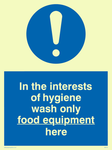 MH210: Wash only food equipment here