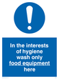 MH210: Wash only food equipment here