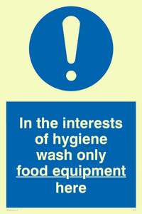 MH210: Wash only food equipment here
