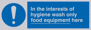 MH210: Wash only food equipment here