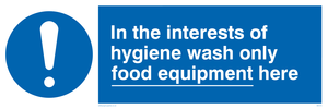 MH210: Wash only food equipment here