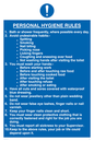MH211: personal hygiene rules