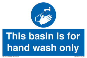 MH5322: Basin for hand wash only