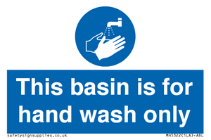 MH5322: Basin for hand wash only