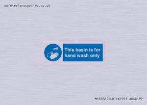 MH5322: Basin for hand wash only