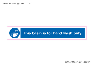MH5322: Basin for hand wash only