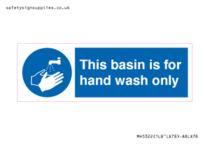 MH5322: Basin for hand wash only