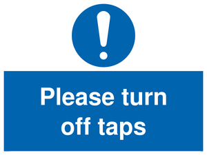MH5754: Please turn off taps