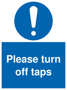 MH5754: Please turn off taps