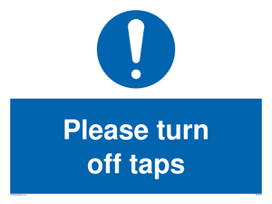 MH5754: Please turn off taps