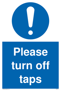 MH5754: Please turn off taps