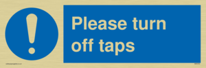 MH5754: Please turn off taps