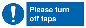 MH5754: Please turn off taps