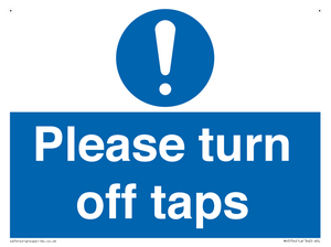 MH5754: Please turn off taps