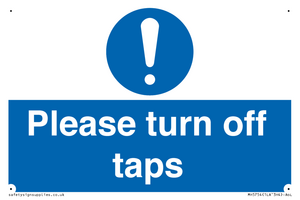 MH5754: Please turn off taps