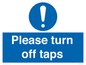 MH5754: Please turn off taps
