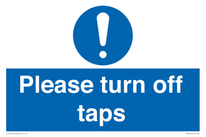 MH5754: Please turn off taps