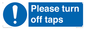 MH5754: Please turn off taps