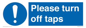 MH5754: Please turn off taps