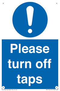 MH5754: Please turn off taps