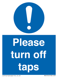 MH5754: Please turn off taps