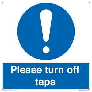 MH5754: Please turn off taps