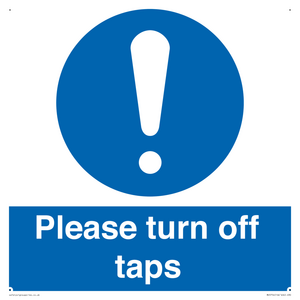 MH5754: Please turn off taps