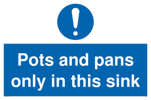 MH5835: Pots and Pans only in this sink