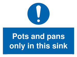 MH5835: Pots and Pans only in this sink