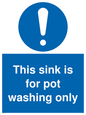 MH5836: This sink is for pot washing only
