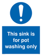 MH5836: This sink is for pot washing only