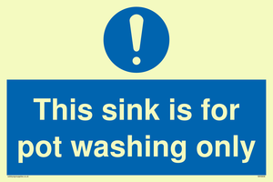 MH5836: This sink is for pot washing only