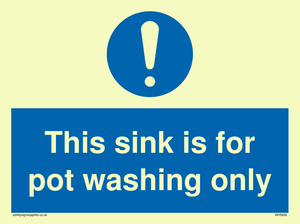 MH5836: This sink is for pot washing only