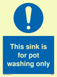 MH5836: This sink is for pot washing only