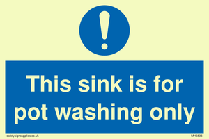 MH5836: This sink is for pot washing only
