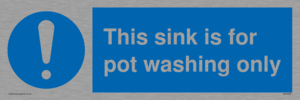 MH5836: This sink is for pot washing only