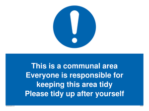 MH5939: This is a communal area. Everyone is responsible for keeping this area tidy.
