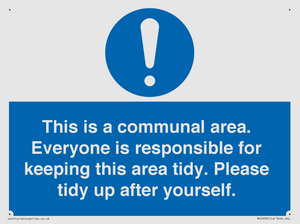 MH5939: This is a communal area. Everyone is responsible for keeping this area tidy.