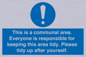 MH5939: This is a communal area. Everyone is responsible for keeping this area tidy.