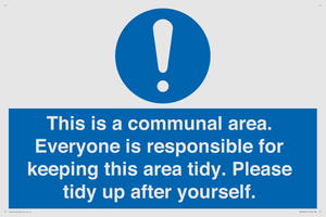 MH5939: This is a communal area. Everyone is responsible for keeping this area tidy.