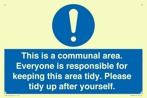 MH5939: This is a communal area. Everyone is responsible for keeping this area tidy.