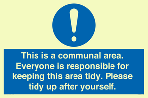 MH5939: This is a communal area. Everyone is responsible for keeping this area tidy.