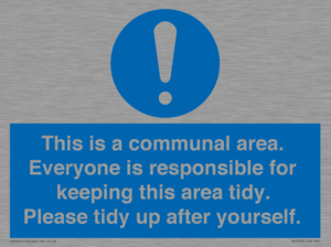 MH5939: This is a communal area. Everyone is responsible for keeping this area tidy.