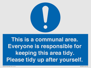 MH5939: This is a communal area. Everyone is responsible for keeping this area tidy.