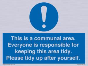 MH5939: This is a communal area. Everyone is responsible for keeping this area tidy.