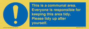 MH5939: This is a communal area. Everyone is responsible for keeping this area tidy.