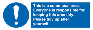 MH5939: This is a communal area. Everyone is responsible for keeping this area tidy.