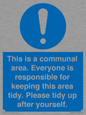 MH5939: This is a communal area. Everyone is responsible for keeping this area tidy.